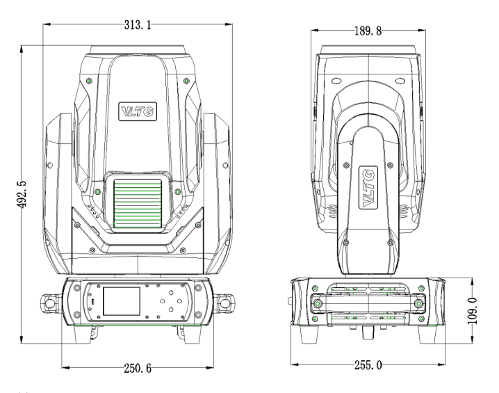 small size beam moving light